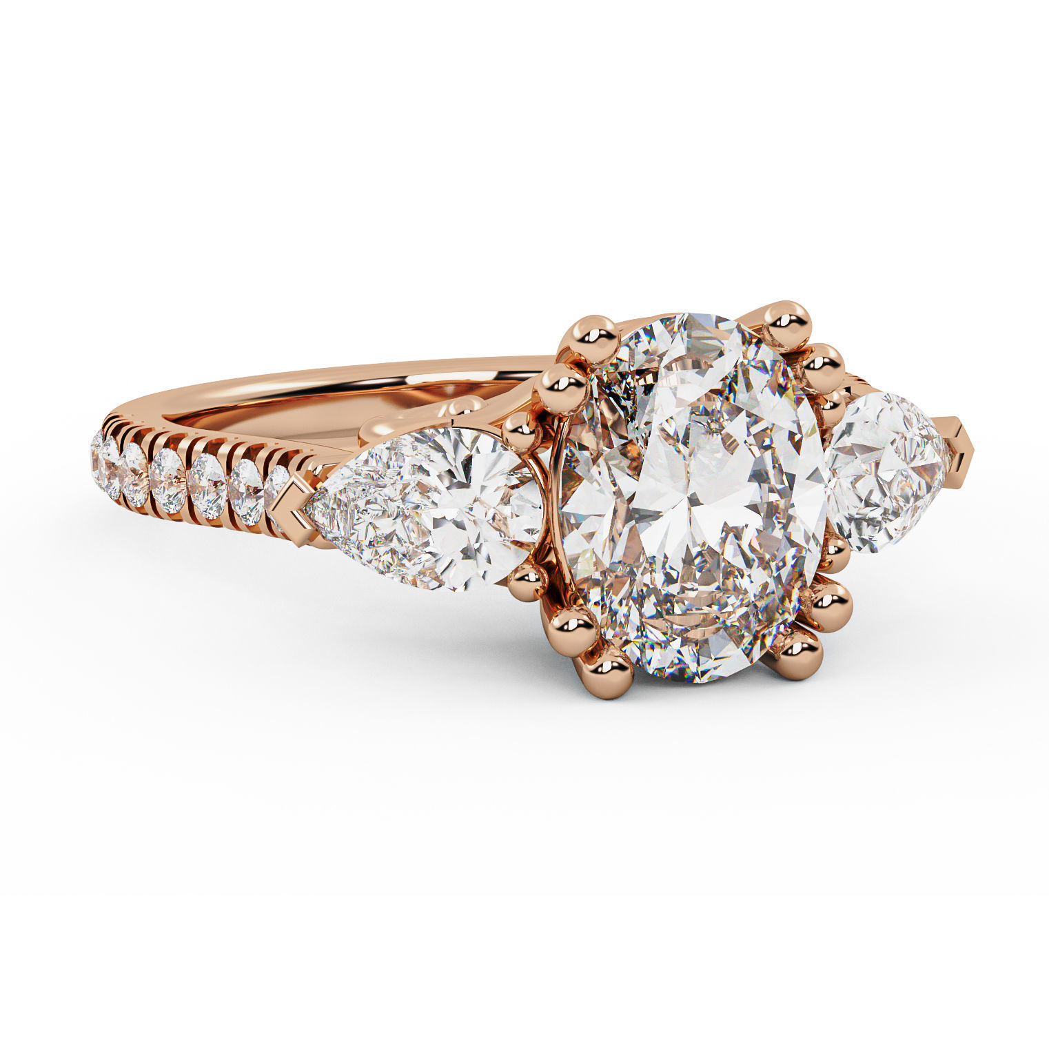 Diamond Ring 006 3D print model_10