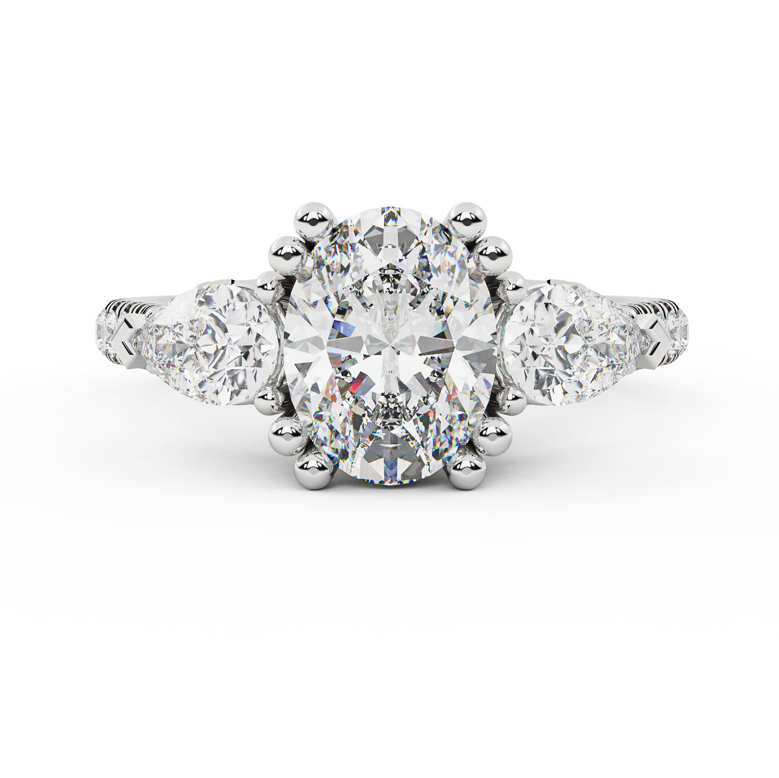 Diamond Ring 006 3D print model_13