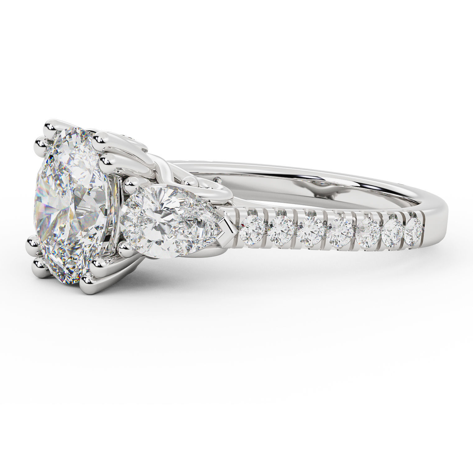 Diamond Ring 006 3D print model_11