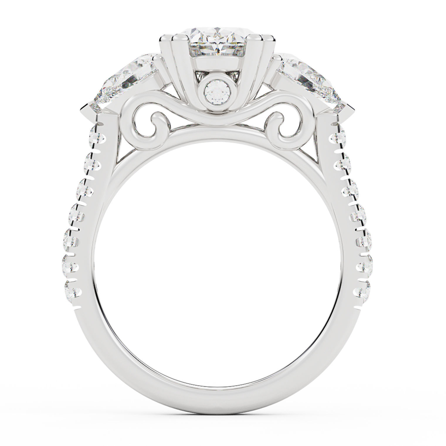 Diamond Ring 006 3D print model_15