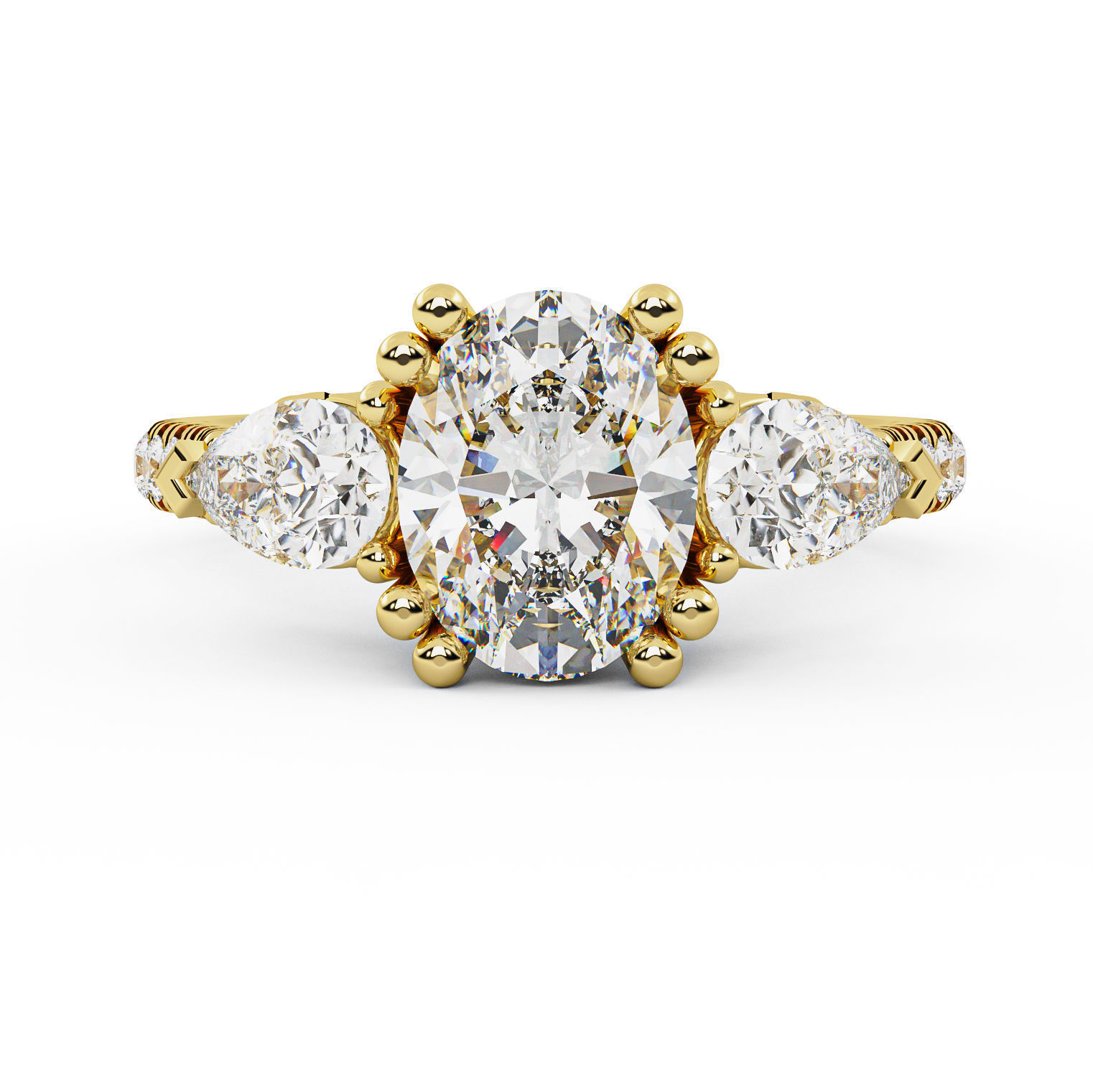 Diamond Ring 006 3D print model_1