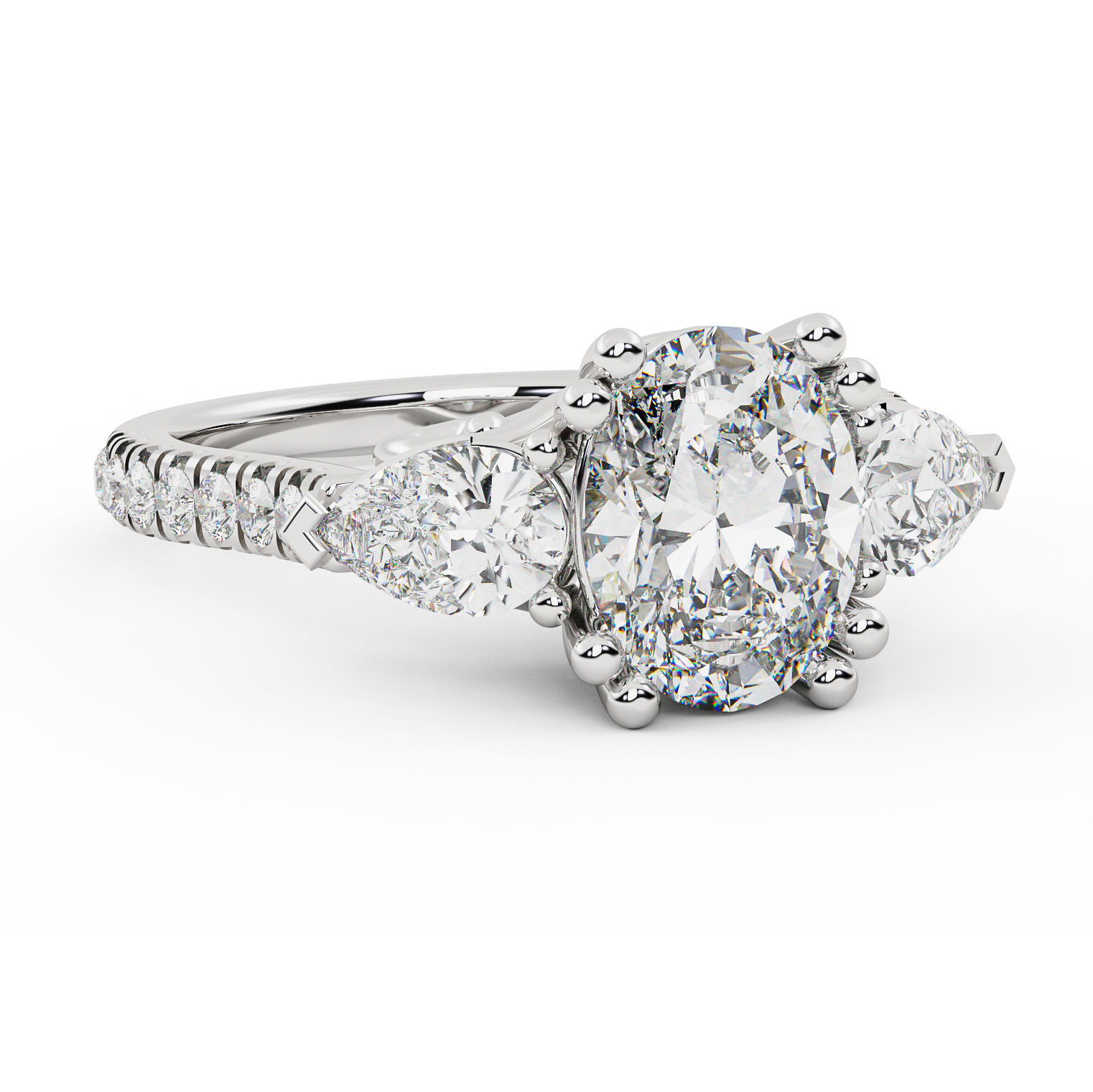 Diamond Ring 006 3D print model_14