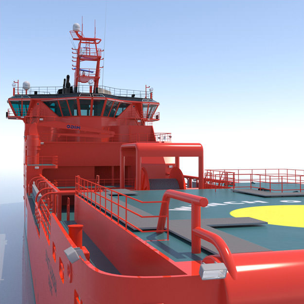Fast Rescue Vessel ESVAGT AURORA 3D model_19