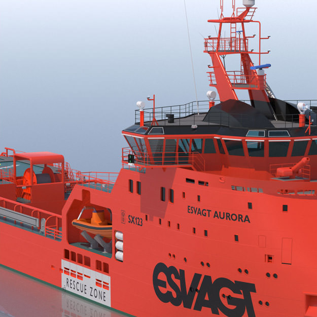 Fast Rescue Vessel ESVAGT AURORA 3D model_16