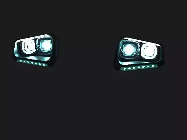 car lighting 3D model