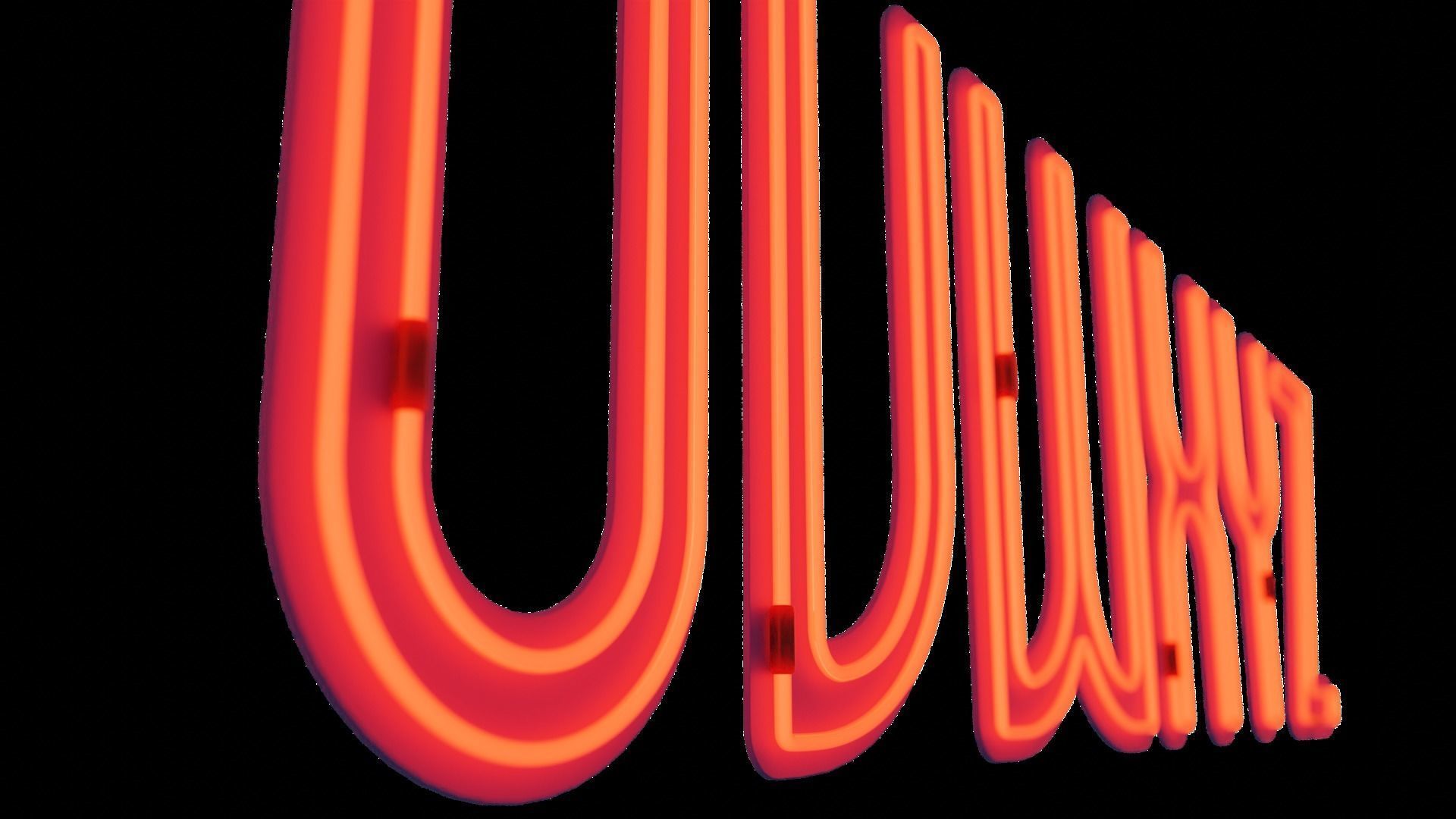 Neon Alphabet for your custom render design logo 3D model_5