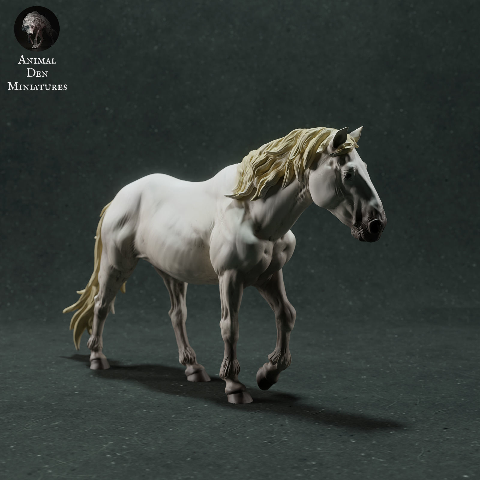 Camargue Horse 3D print model_1
