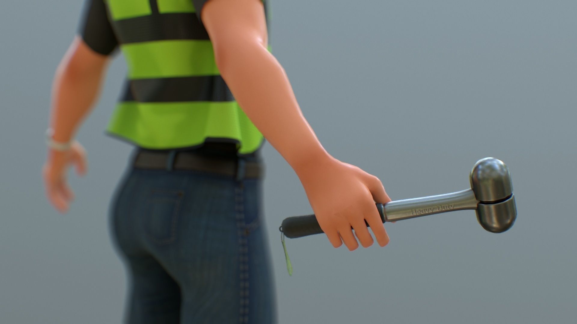 Stylized Engineer Character 3D model_47