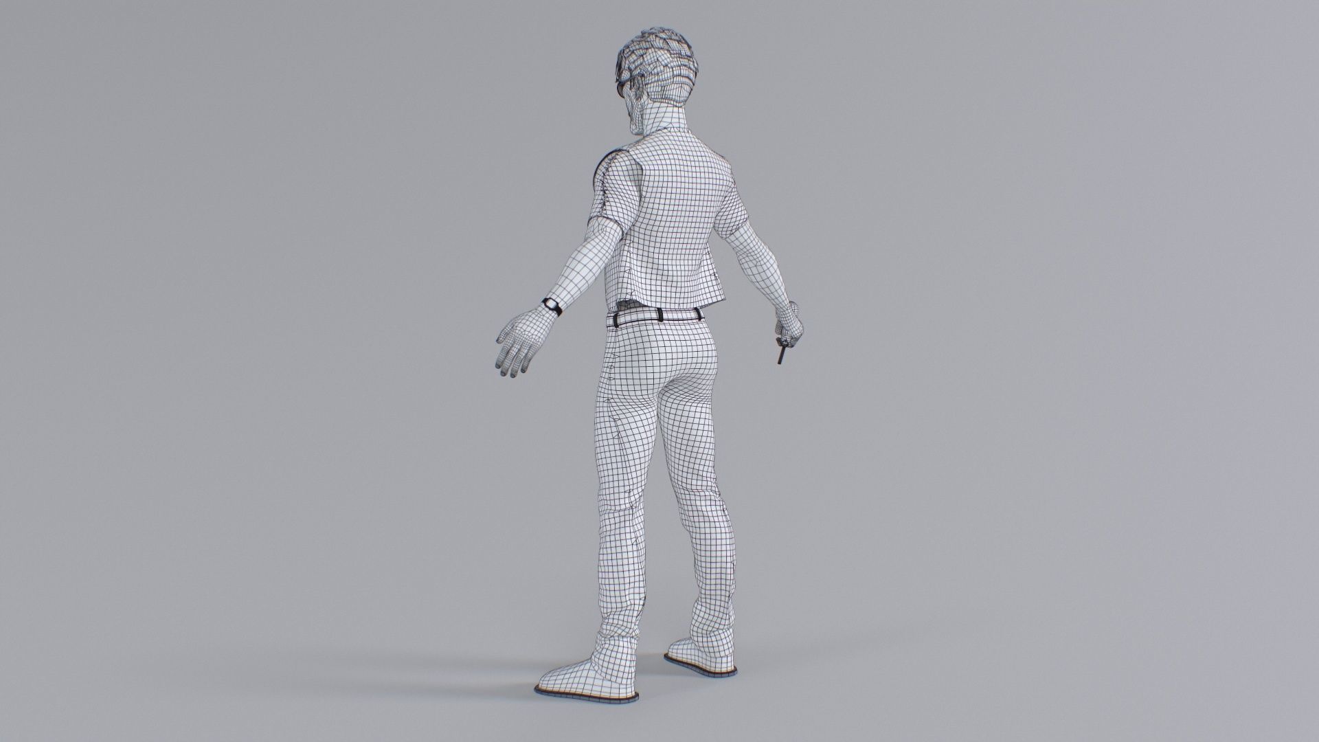 Stylized Engineer Character 3D model_21