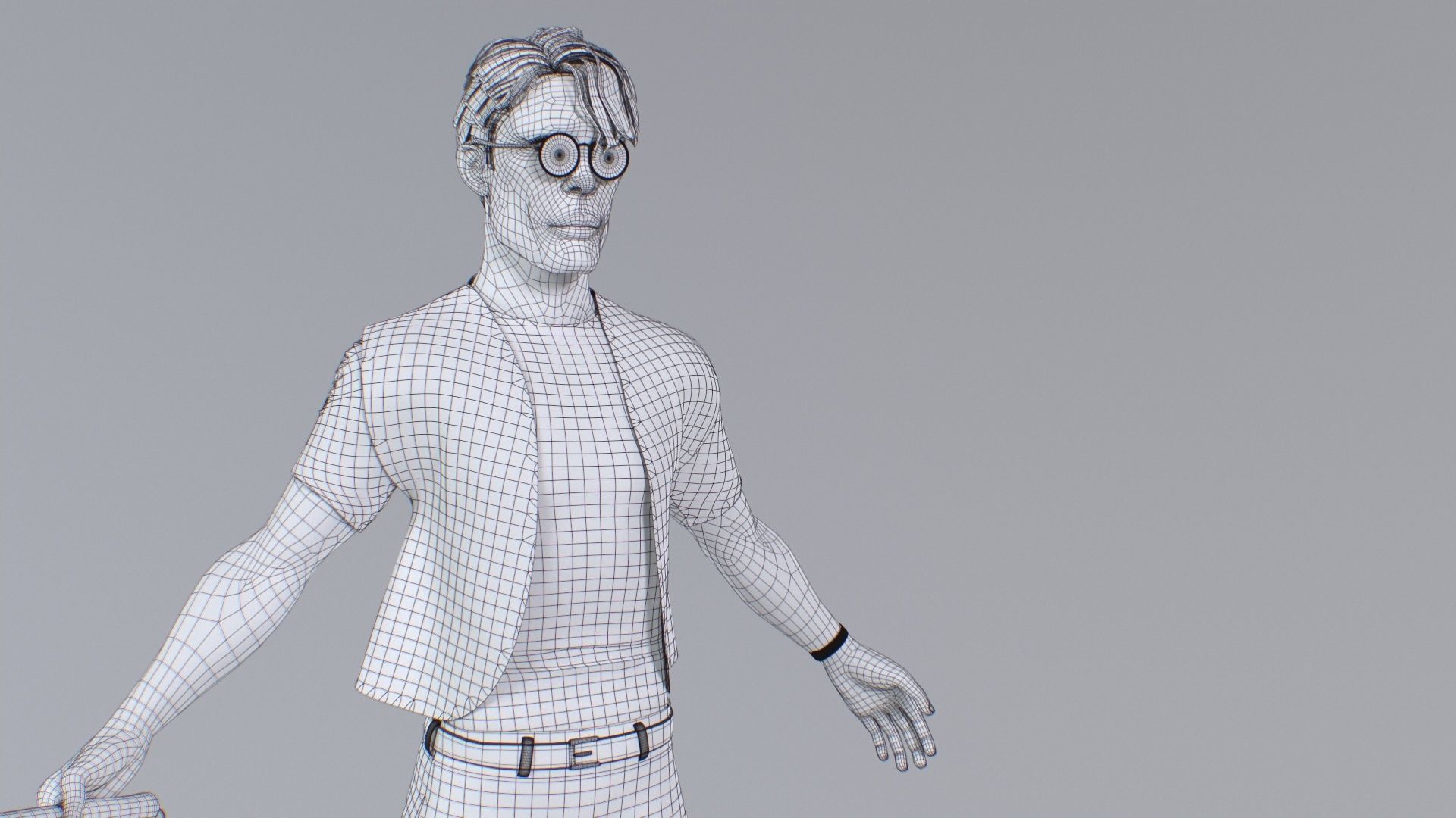 Stylized Engineer Character 3D model_60