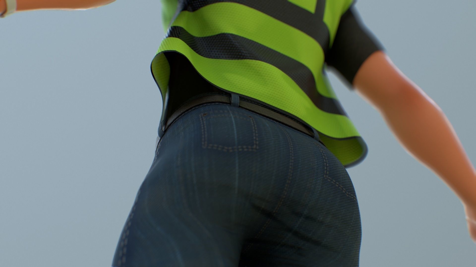 Stylized Engineer Character 3D model_13