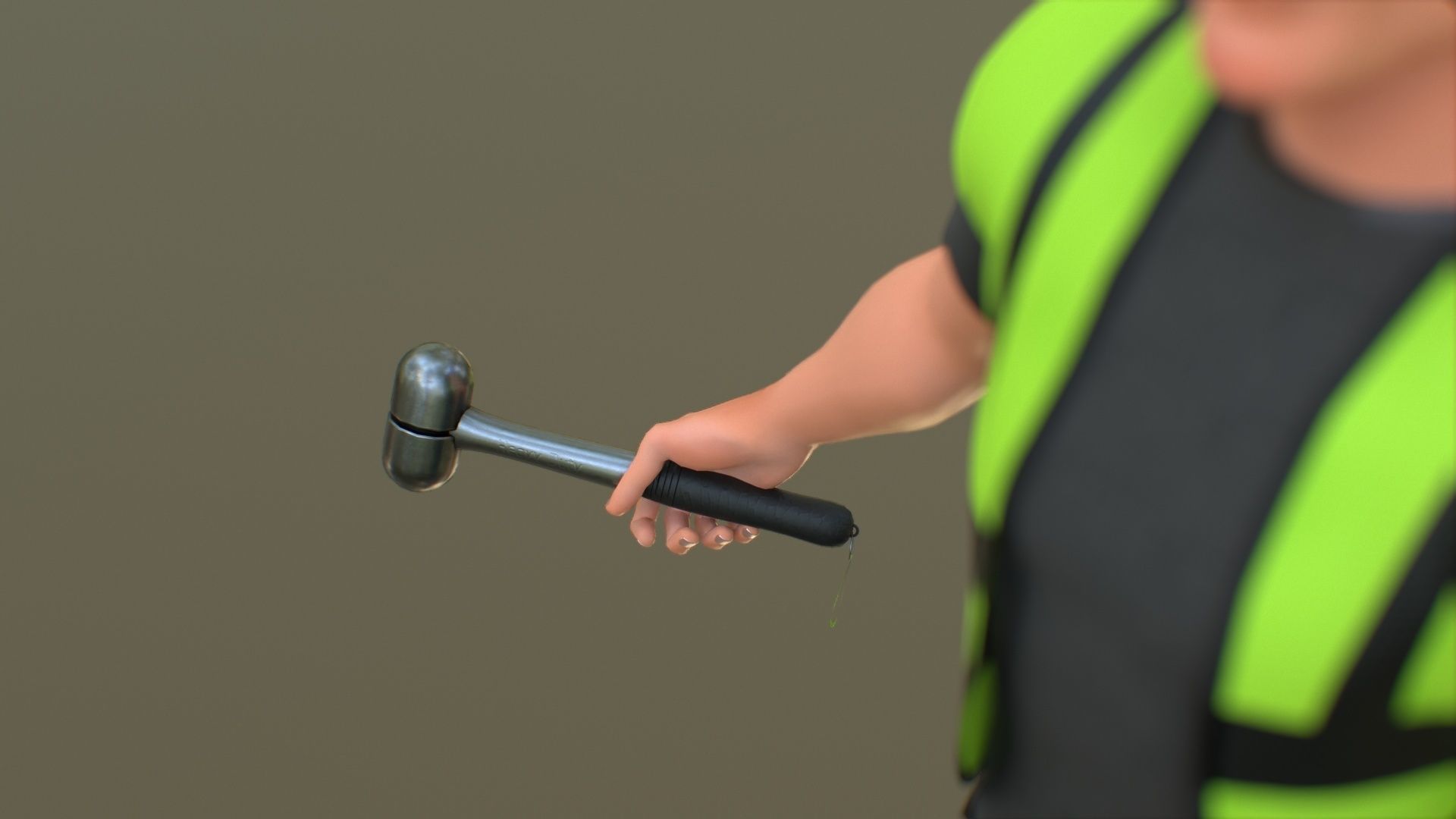 Stylized Engineer Character 3D model_8