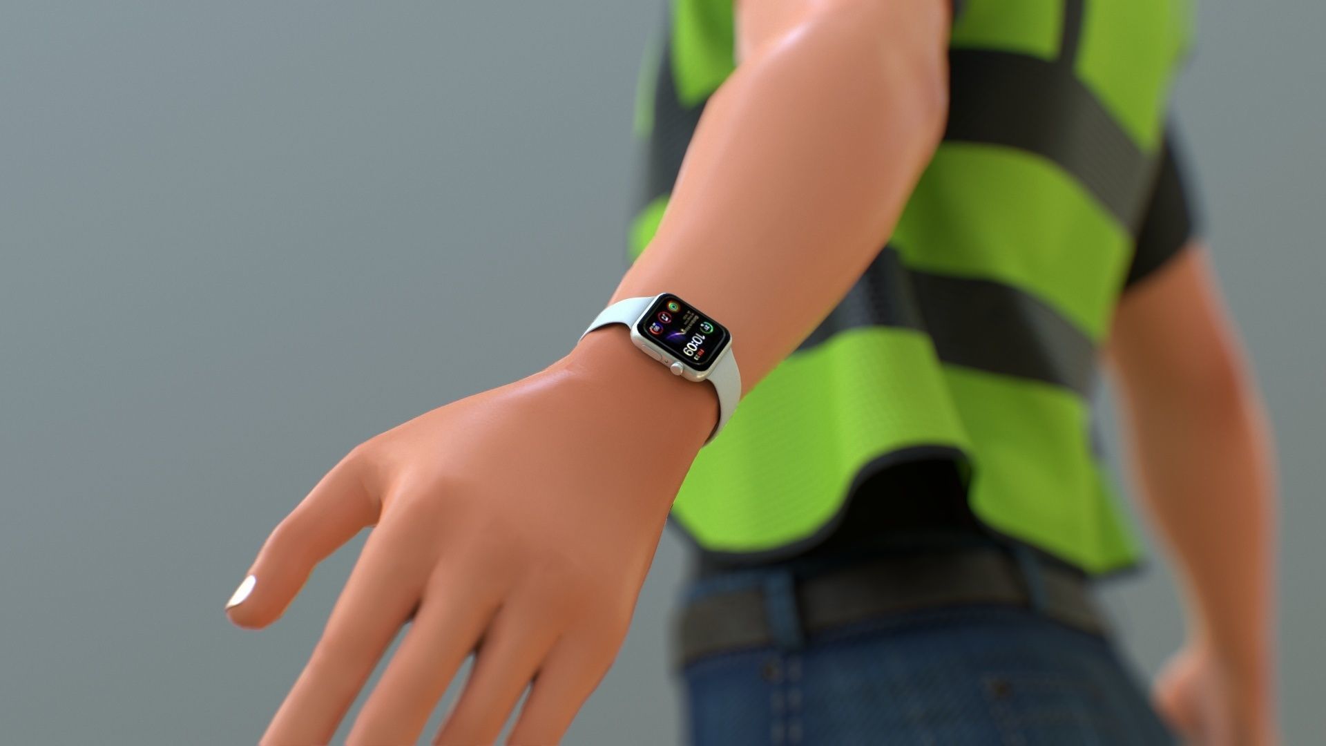 Stylized Engineer Character 3D model_11