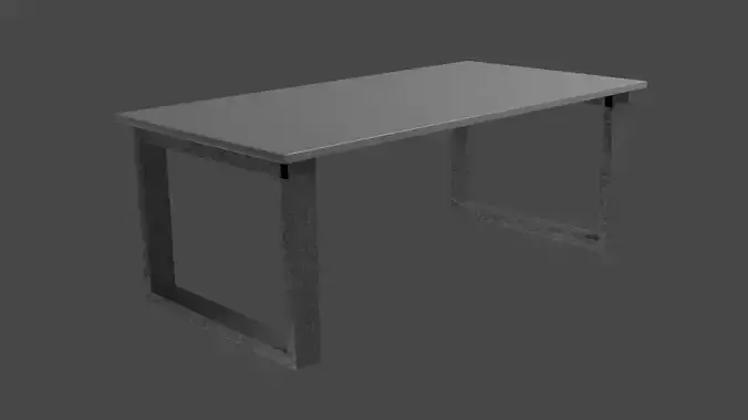 Modern desk  Free 3D model