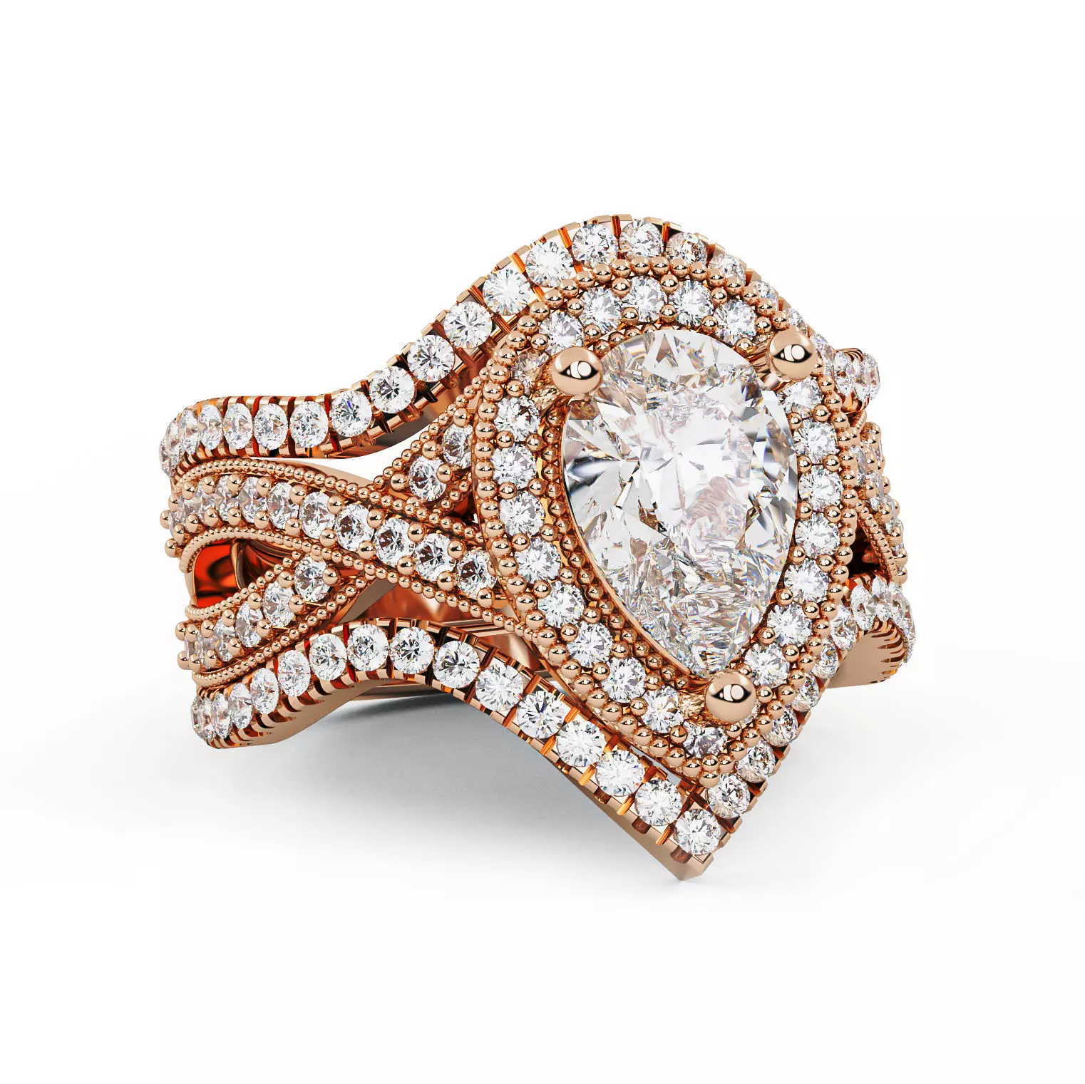 Diamond Ring 007 3D print model