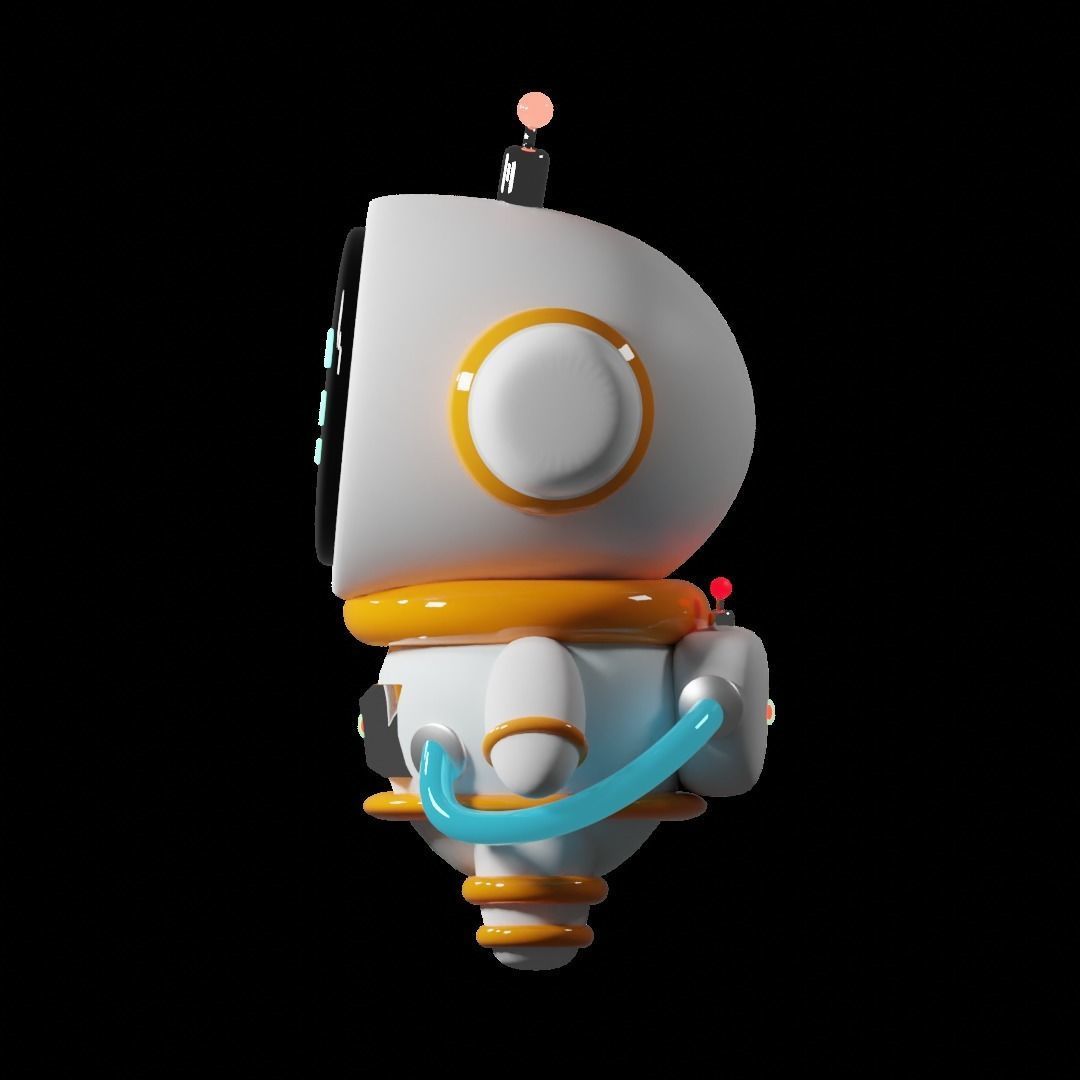 Cute Spaceman 3D print model_2
