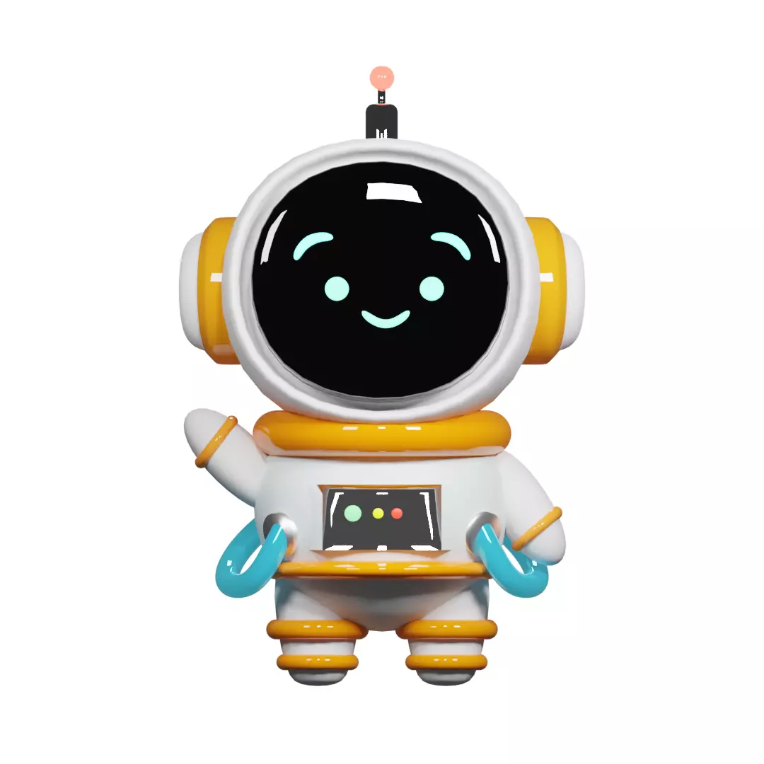 Cute Spaceman 3D print model_0