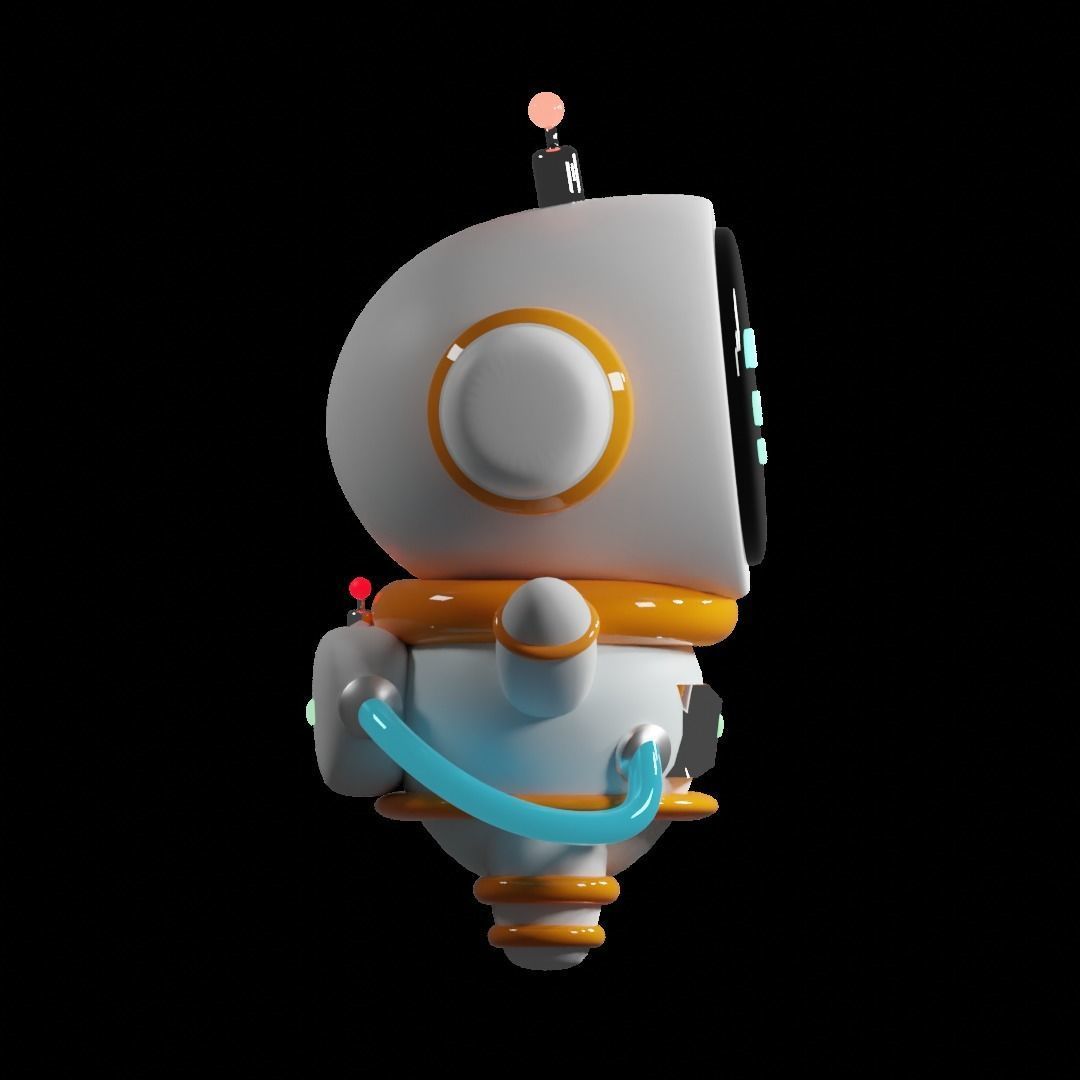 Cute Spaceman 3D print model_3