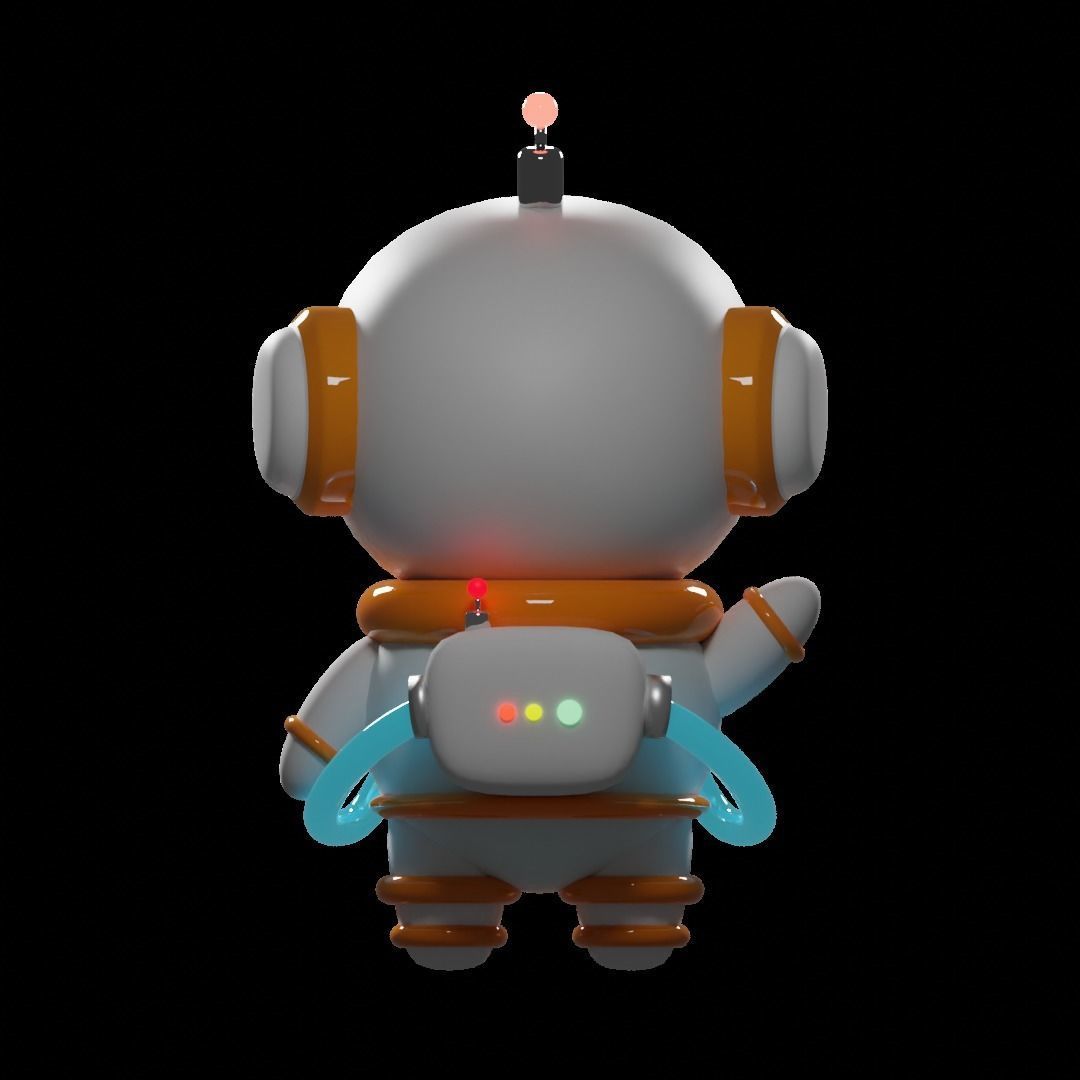 Cute Spaceman 3D print model_1