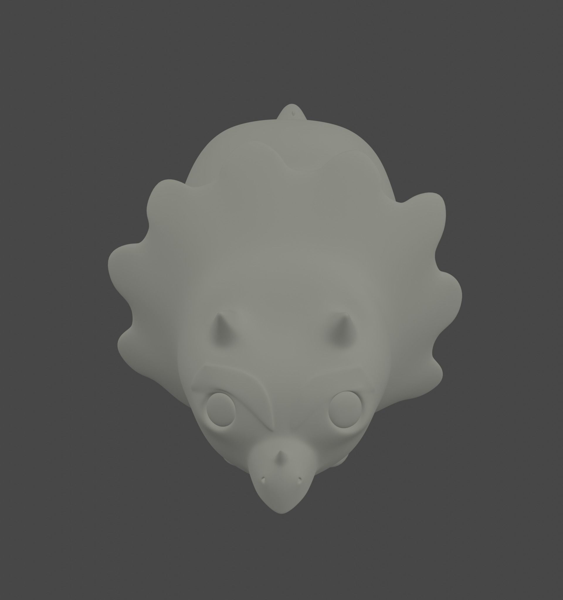 Cute triceraptor 3D print model_8