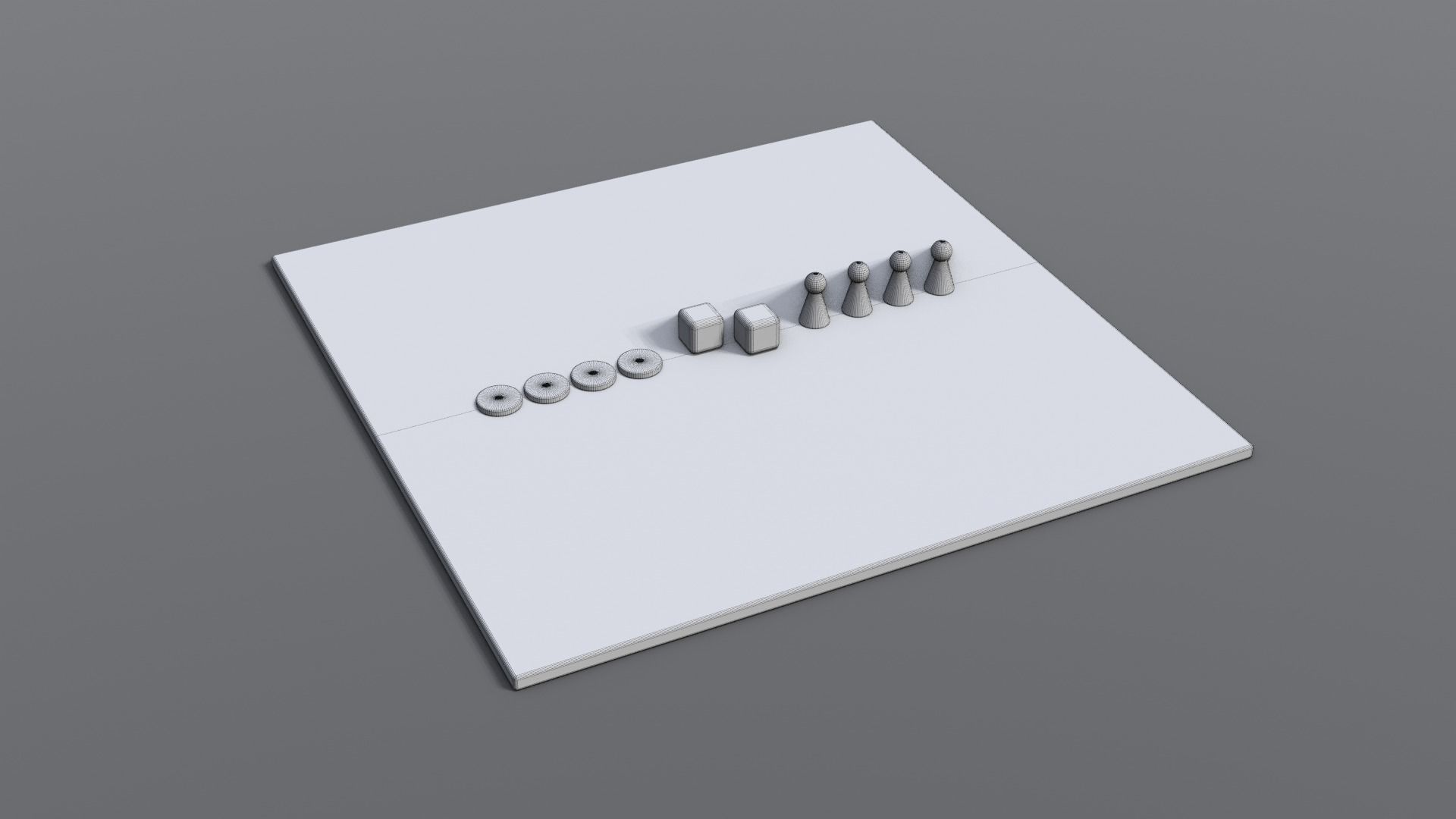 Snakes and Ladders Low-poly 3D model_10