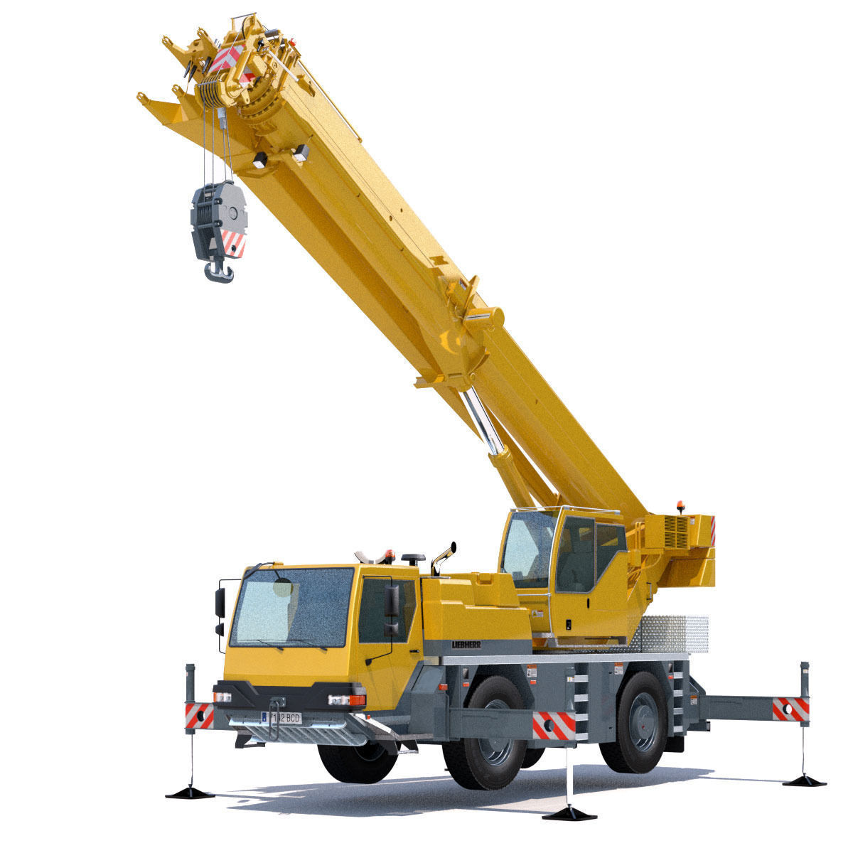 Mobile Crane Liebherr LTM 1040 2 1 3D model_5