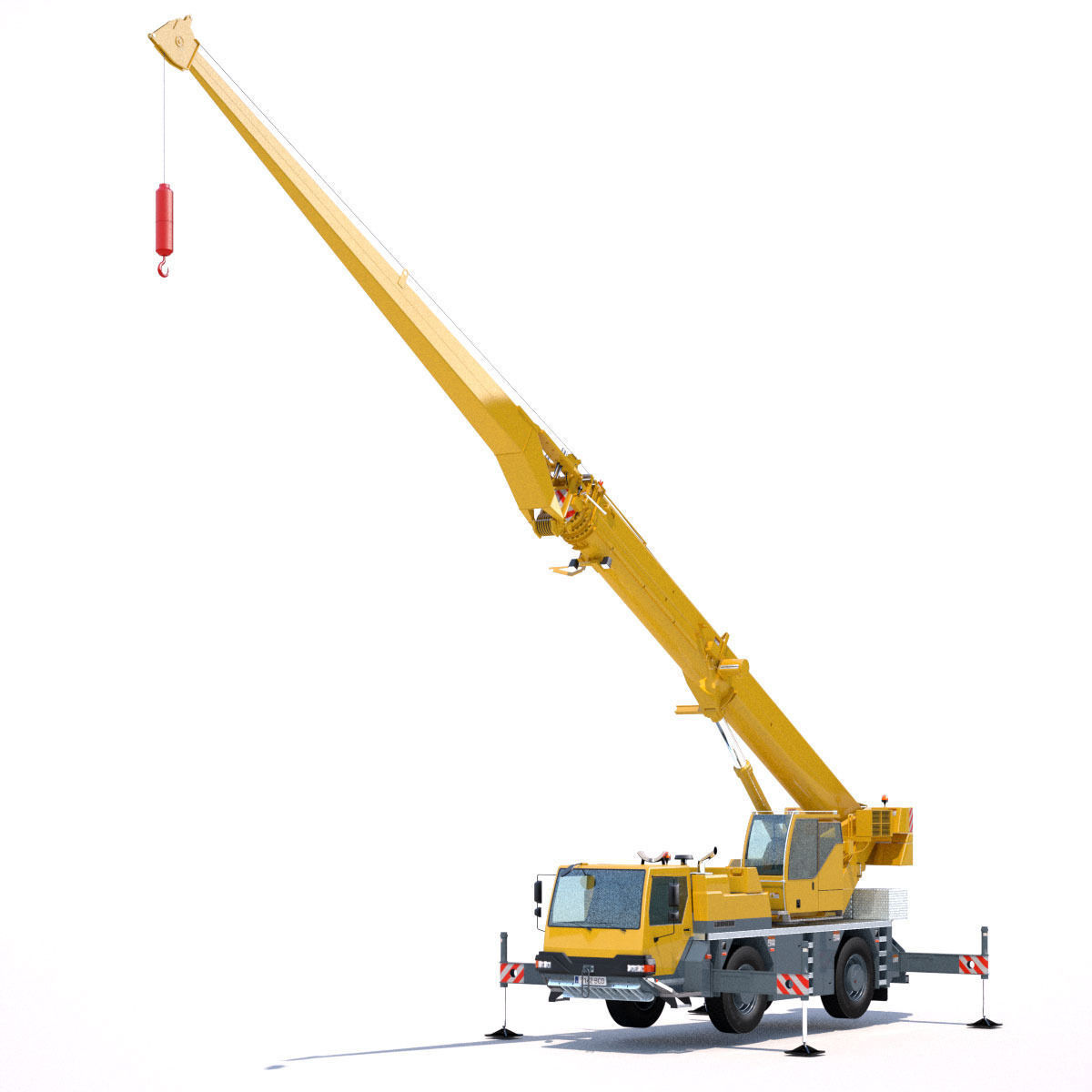 Mobile Crane Liebherr LTM 1040 2 1 3D model_7