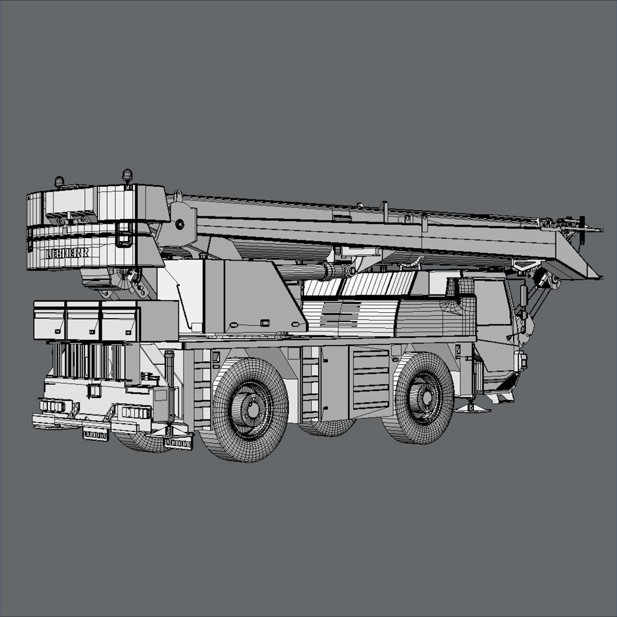 Mobile Crane Liebherr LTM 1040 2 1 3D model_19