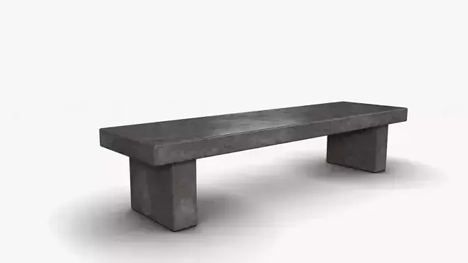 Bench 02 Free low-poly 3D model