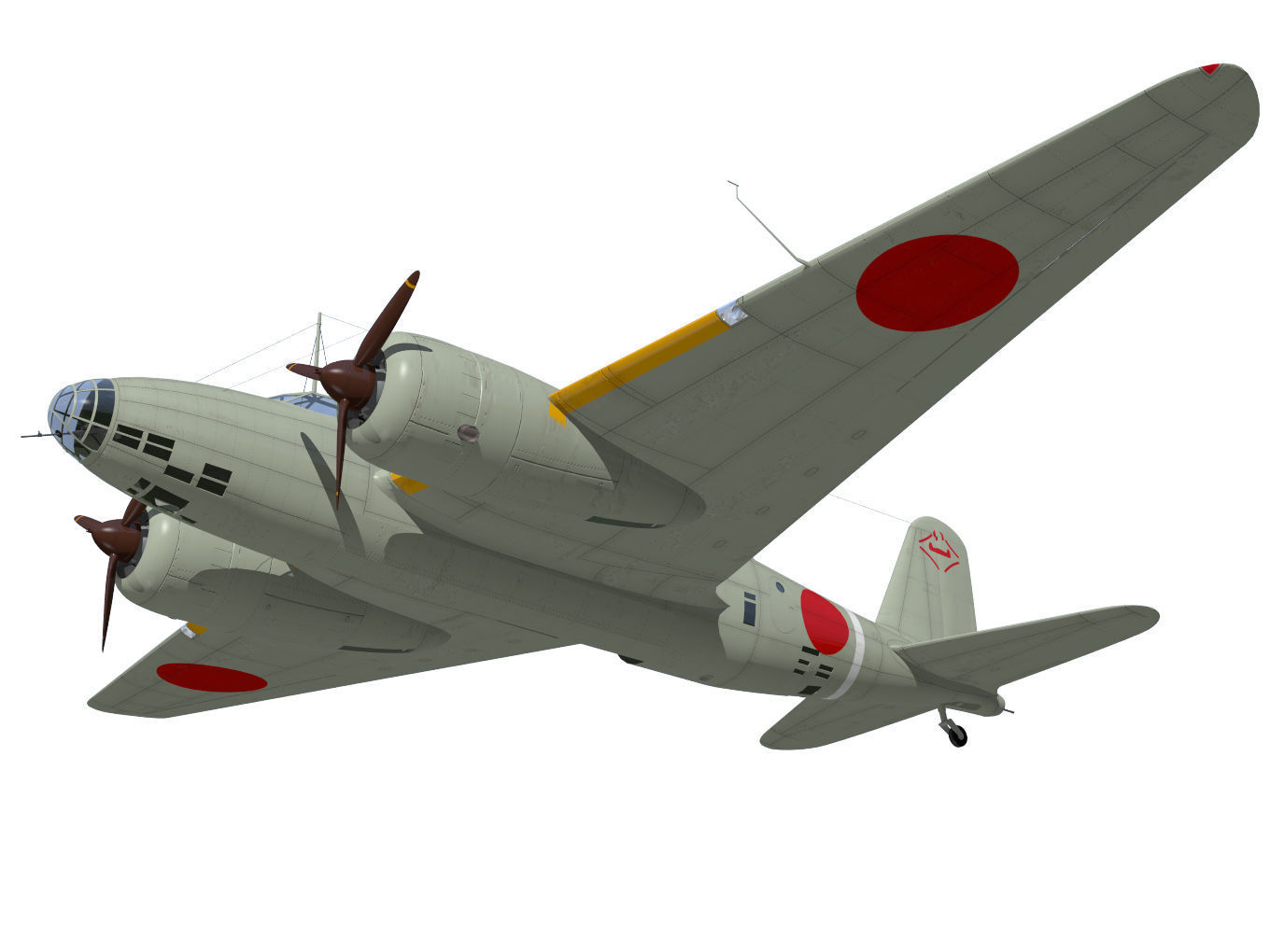 Ki21 Type II Kou Sally 3D model_3
