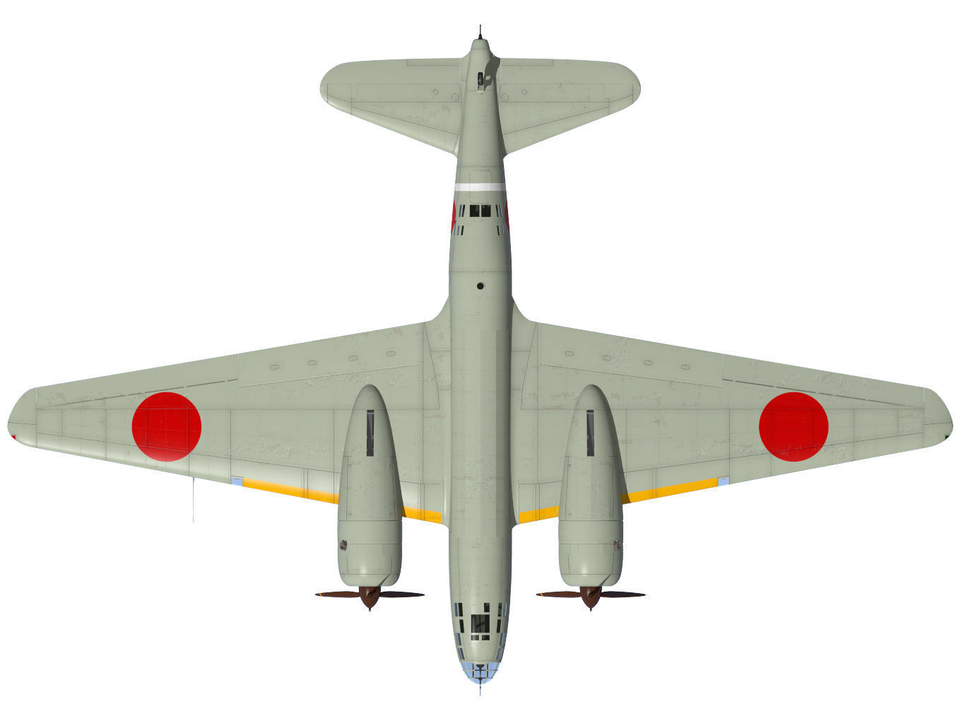 Ki21 Type II Kou Sally 3D model_11