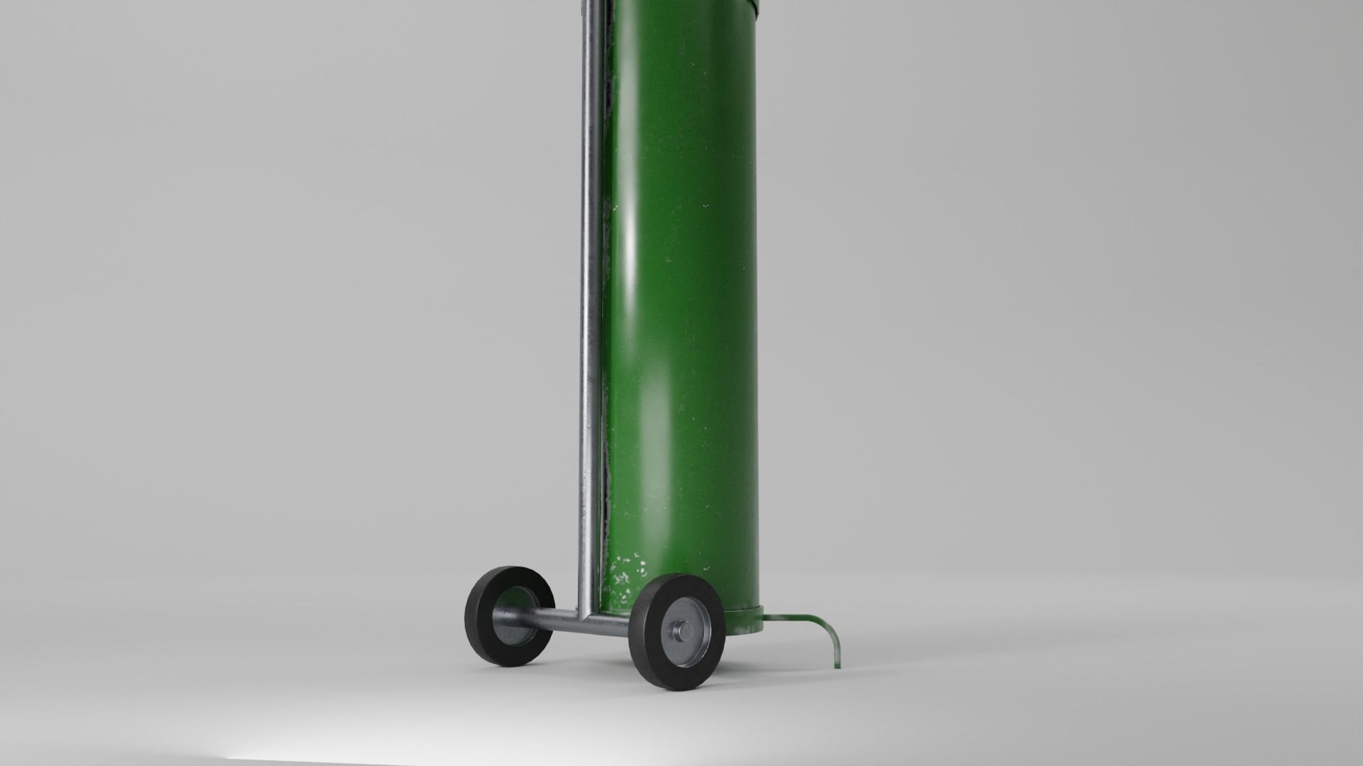 Oxygen Tank Cylinder Low-poly 3D model_4