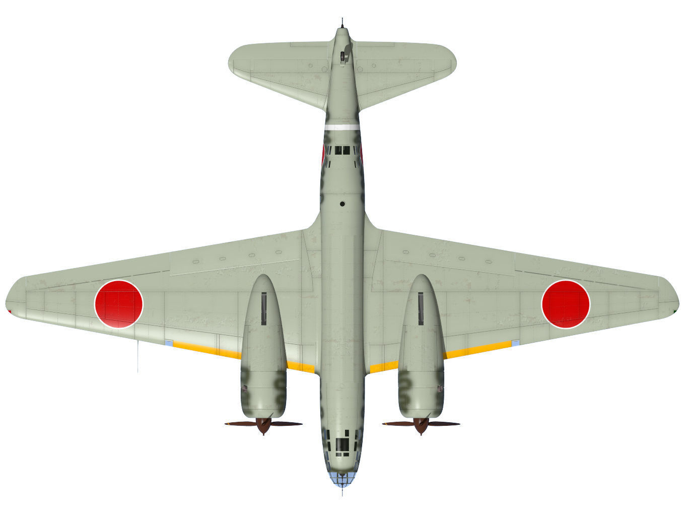 Ki21 Type II Kou Sally 3D model_11