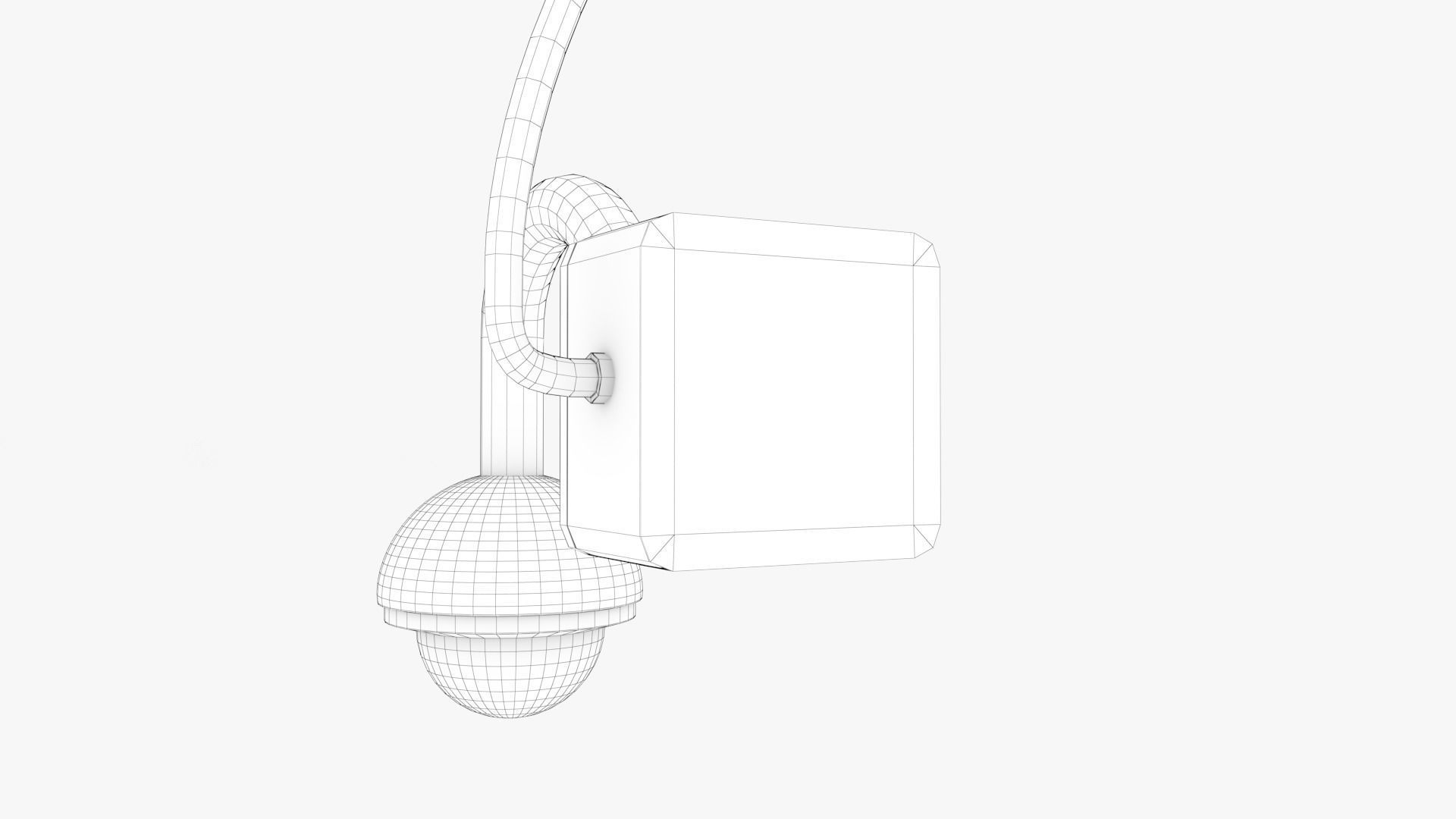 Security Camera 02 Low-poly 3D model_16