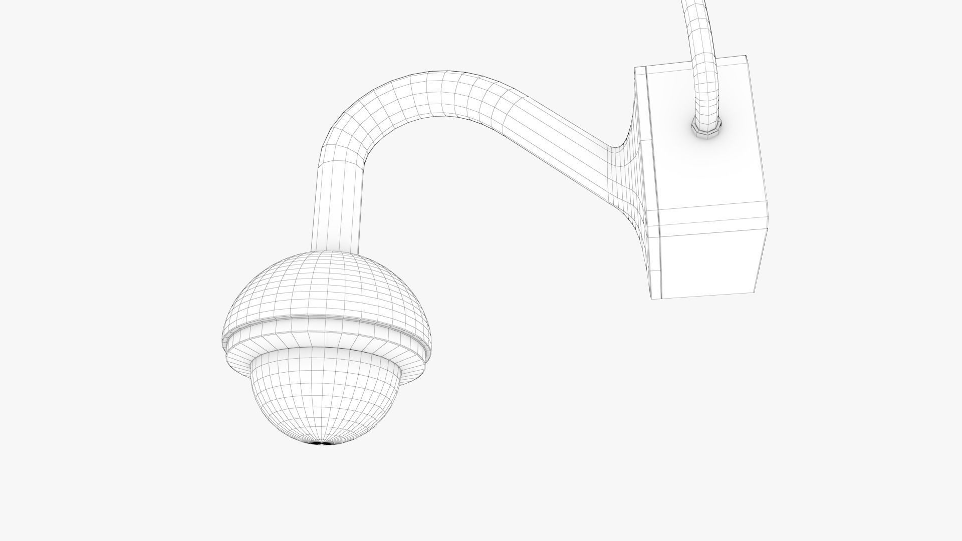 Security Camera 02 Low-poly 3D model_15