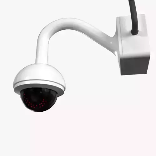  Security Camera 02 Low-poly 3D model