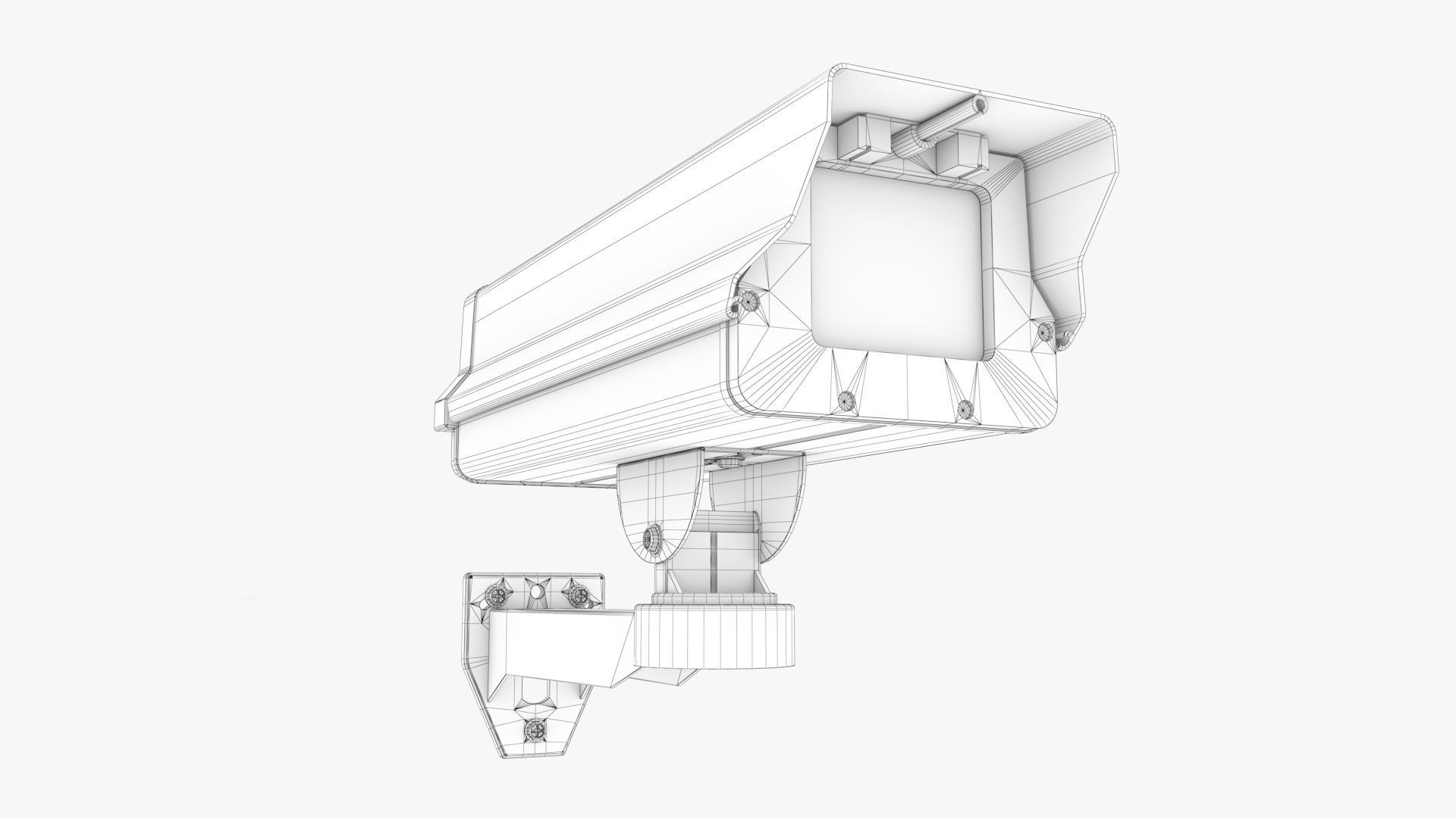 Security Camera 03 Low-poly 3D model_8