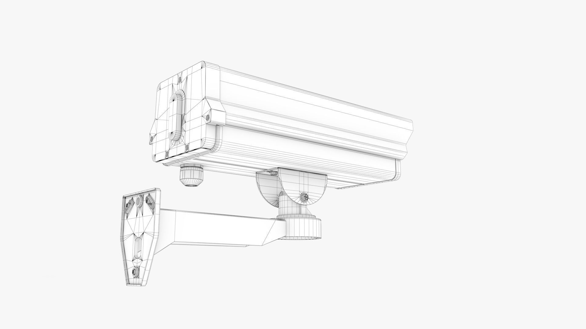 Security Camera 03 Low-poly 3D model_12