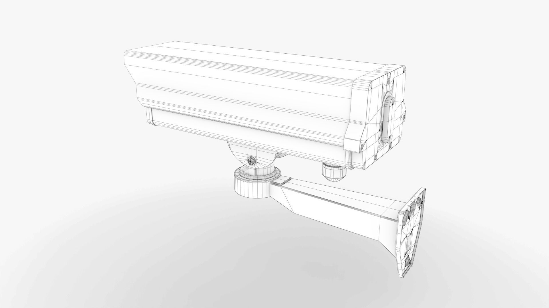 Security Camera 03 Low-poly 3D model_10