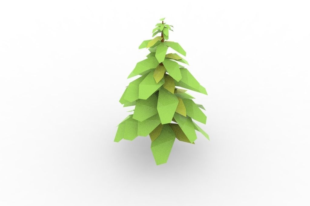 low-poly tree bundle Low-poly 3D model_18