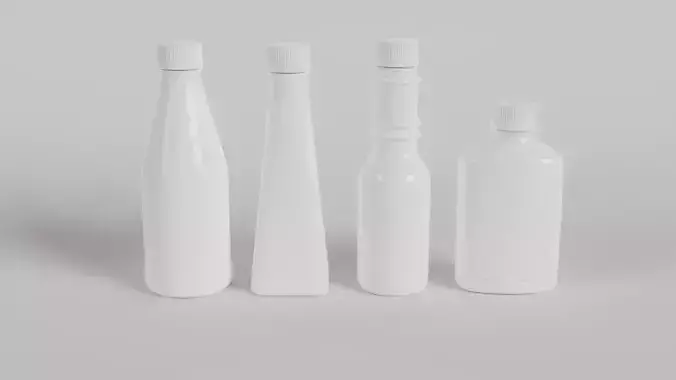 empty bottle with label