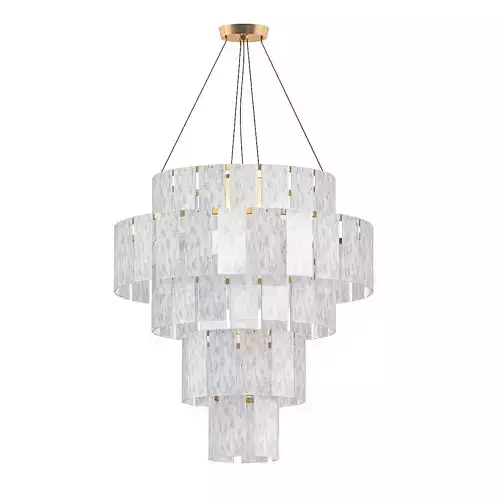 Quarz savoy chandelier gold