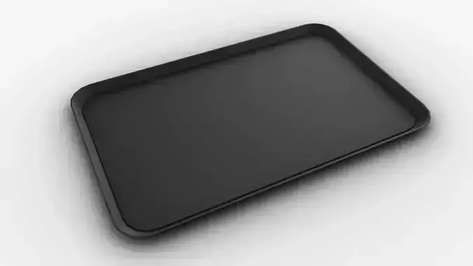  canteen tray Low-poly 3D model