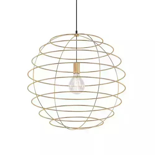 Sphere gold pendant light