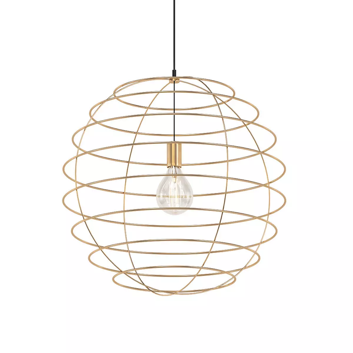 Sphere gold pendant light 3D model