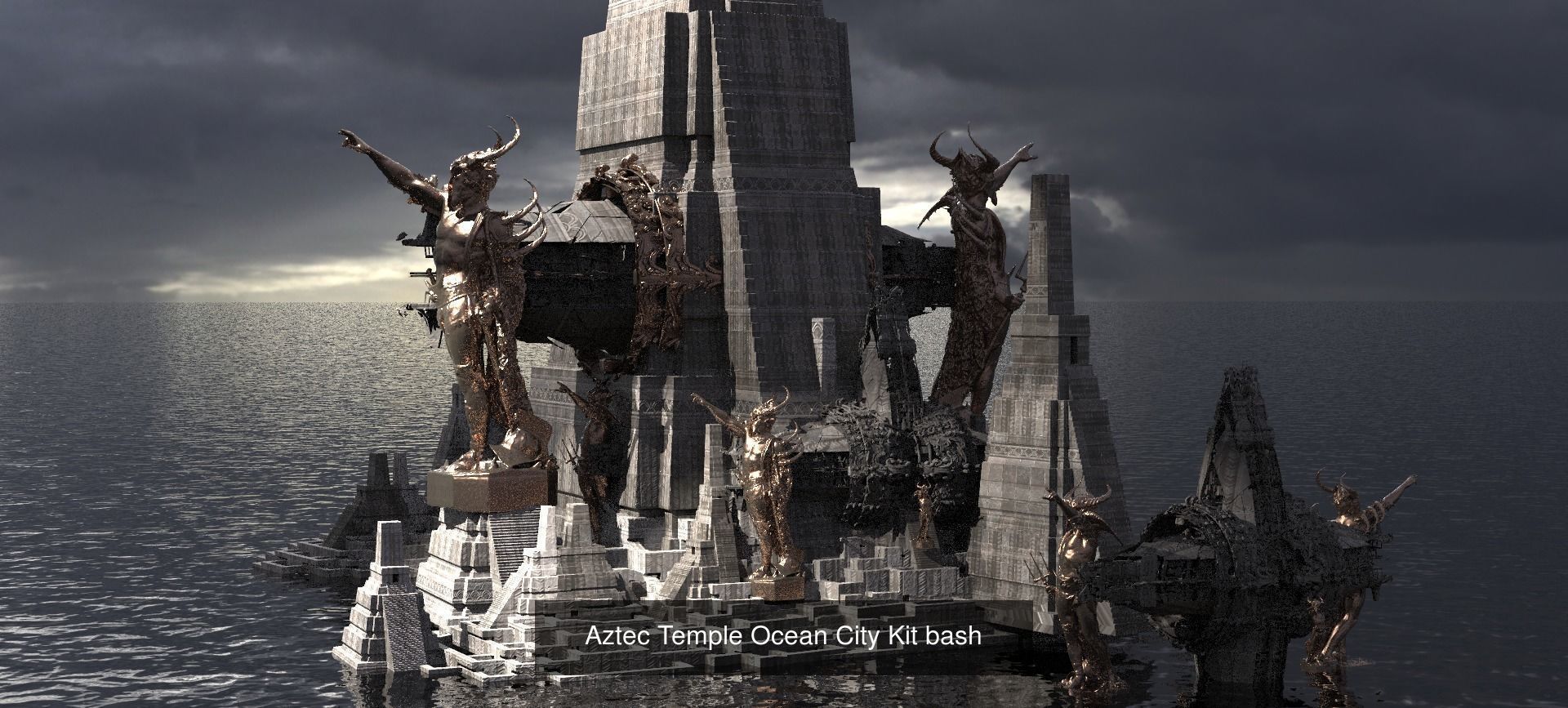 Mayan Collection golden sunburst in sky _21