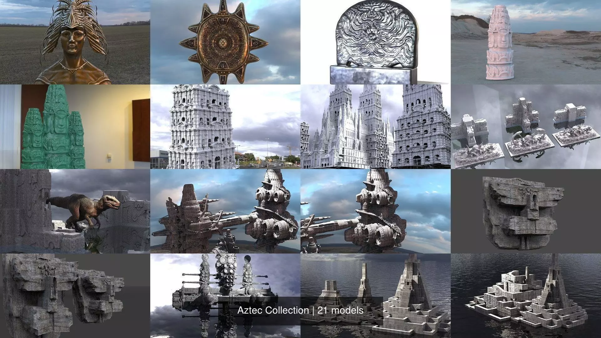 Mayan Collection golden sunburst in sky _0