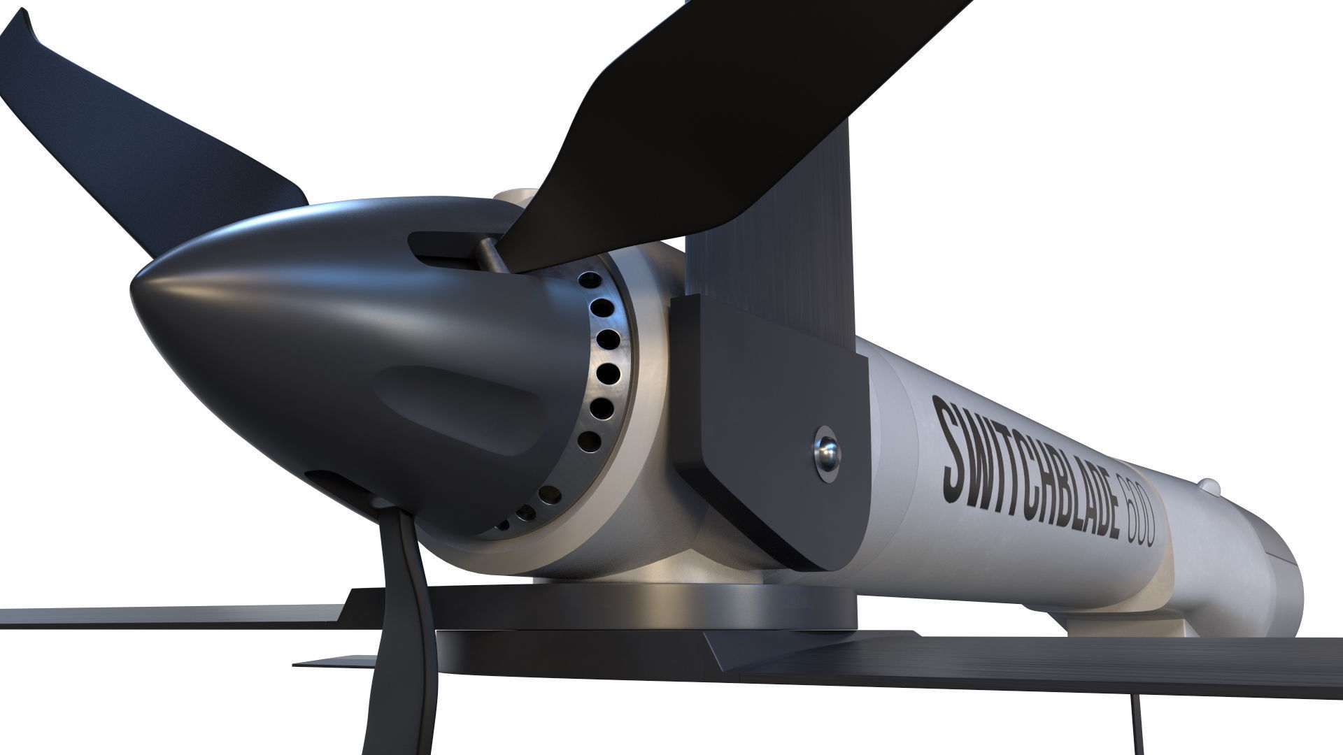 Switchblade 600 and Launcher 3D model_8