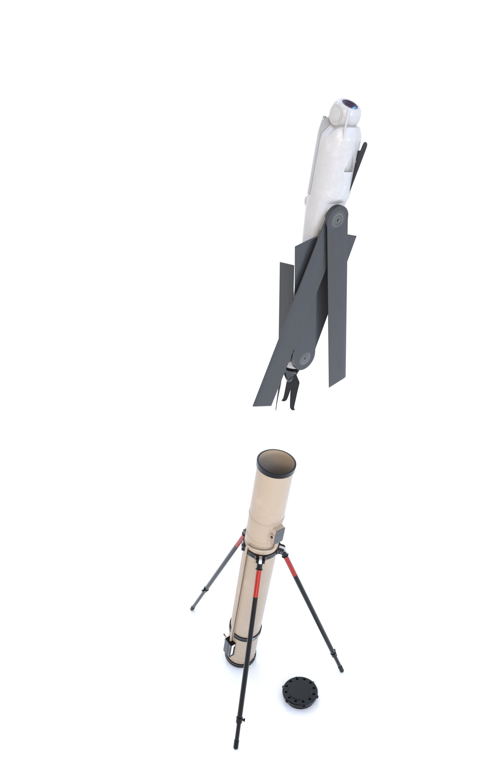 Switchblade 600 and Launcher 3D model_24