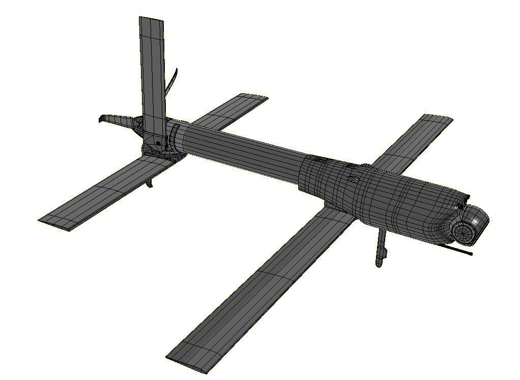 Switchblade 600 and Launcher 3D model_25